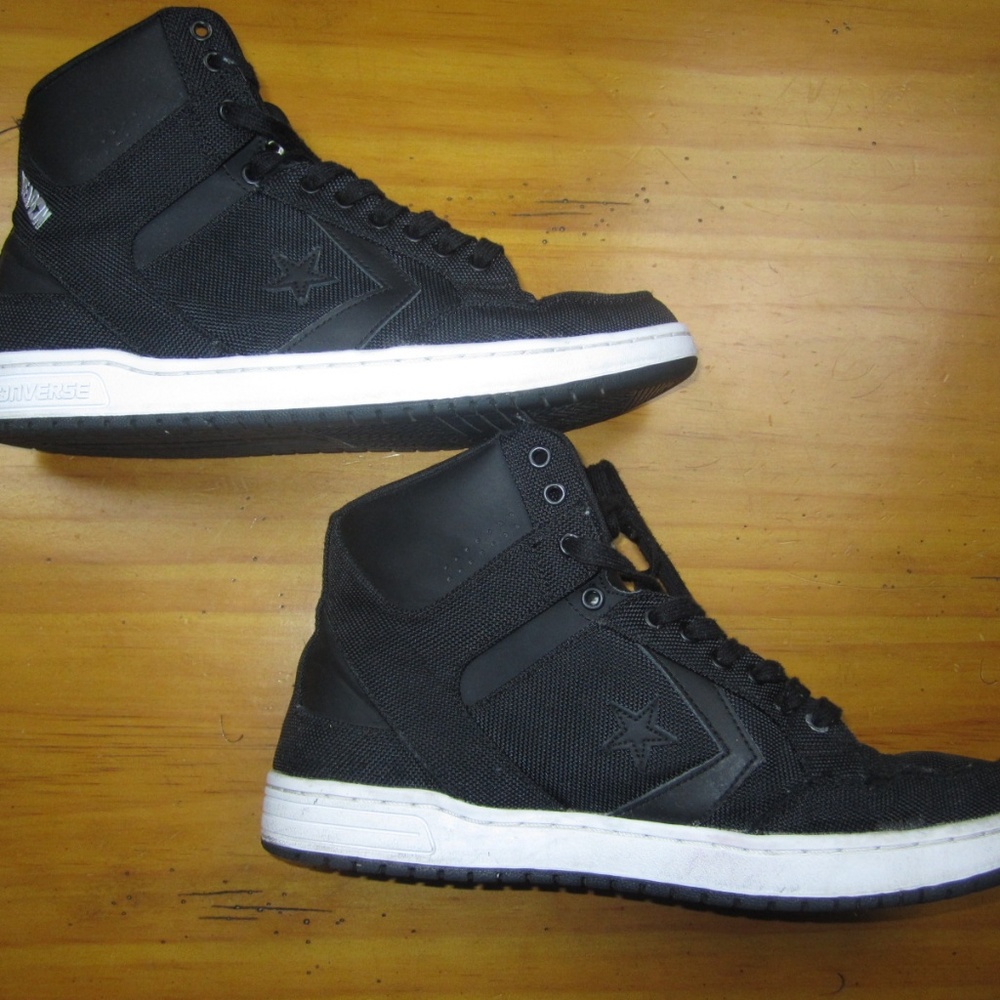 Converse High Top Black Weapon Sneakers Shoes 11